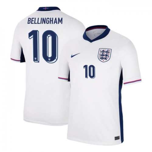 Camisola do Inglaterra Bellingham 10 Equipamento Principal Euro 2024 Camisola do Inglaterra Bellingham 10 Equipamento Principal Euro 2024